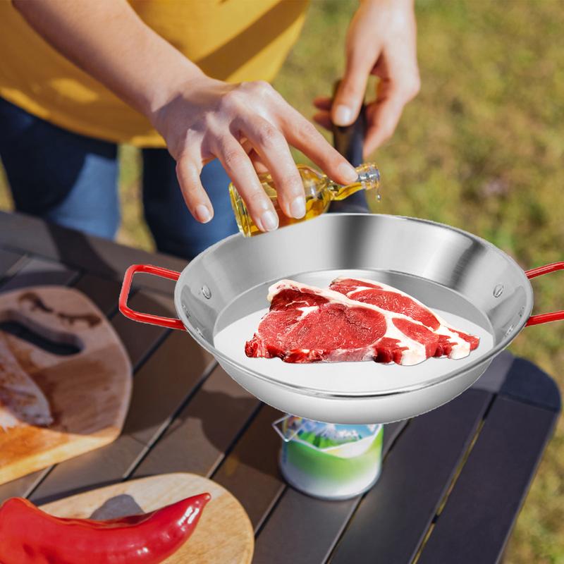 Paella Pan Steel - Everyday Pan Robuste spanische Paella-Pfanne, Topf,