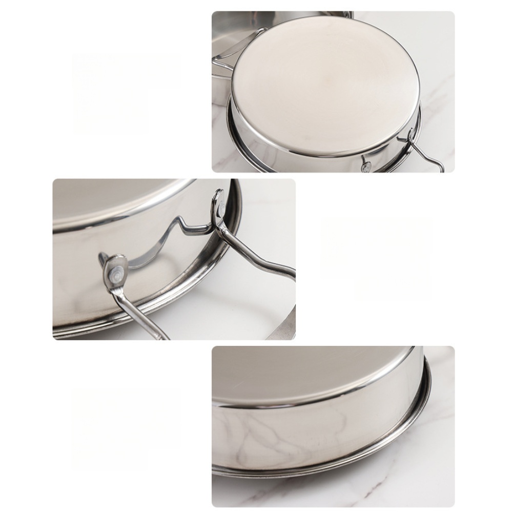 Paella Pan Steel - Paella-Pfanne mit Doppelgriffen aus Edelstahl 201,
