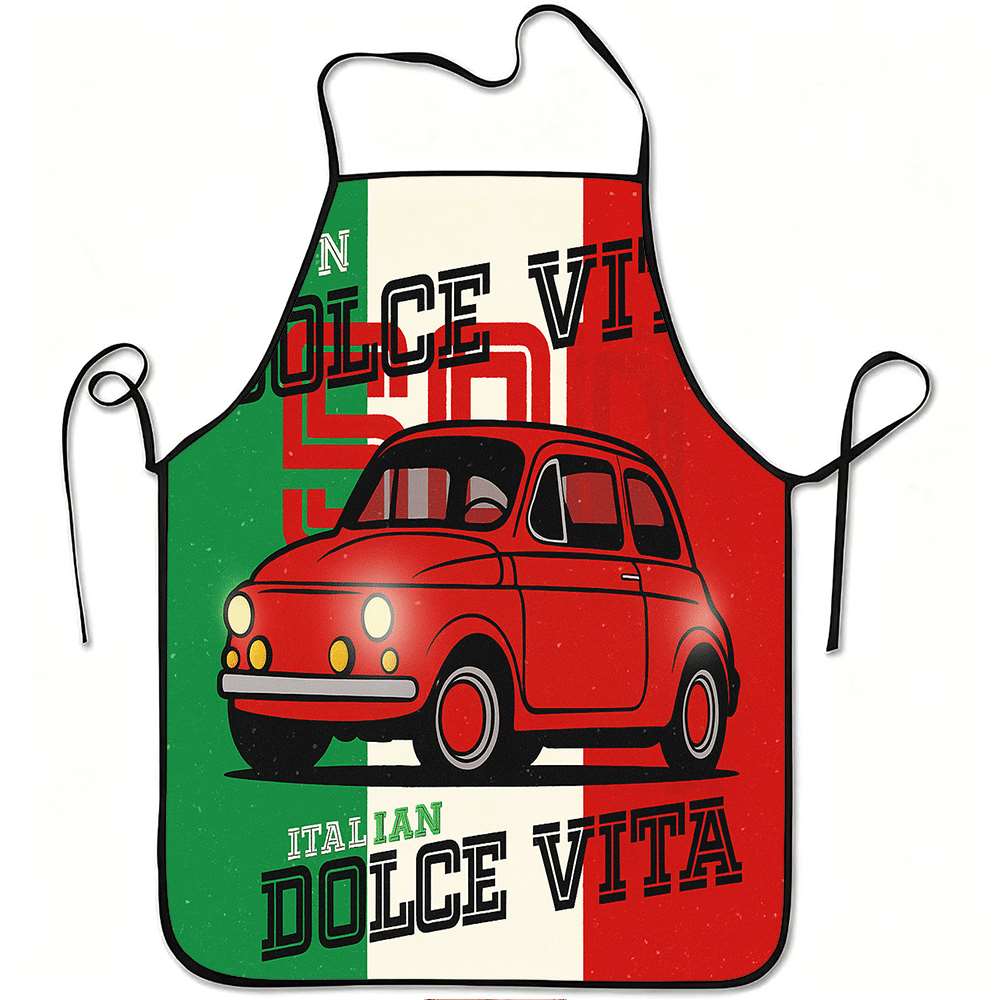 Home Cooking Cafe - 1 Stück lustige Schürze im italienischen