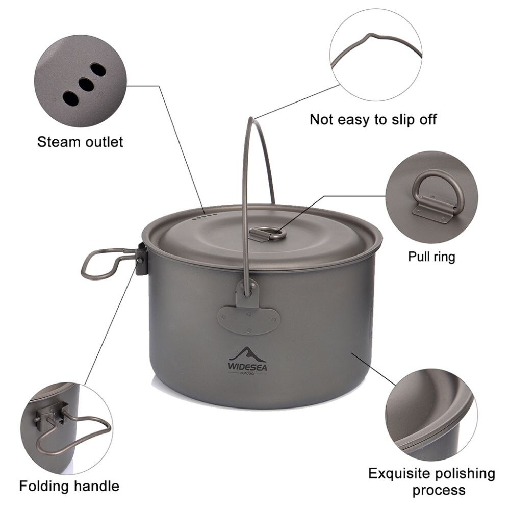 Wideea Camping Geschirr Titan  – Paella Pan Steel Bewertung und Preis