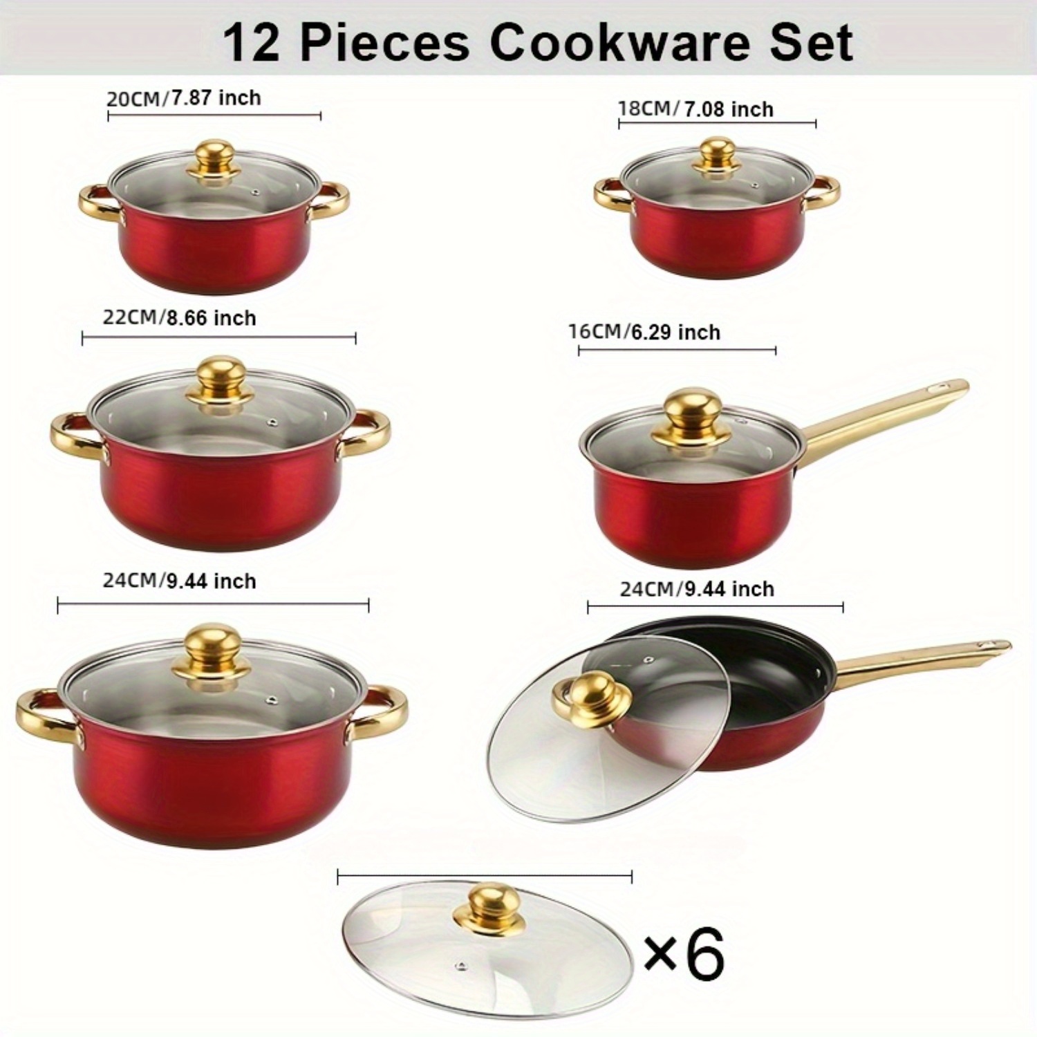 12-teiliges Edelstahl-Küchenut – Paella Pan Steel Bewertung und Preis