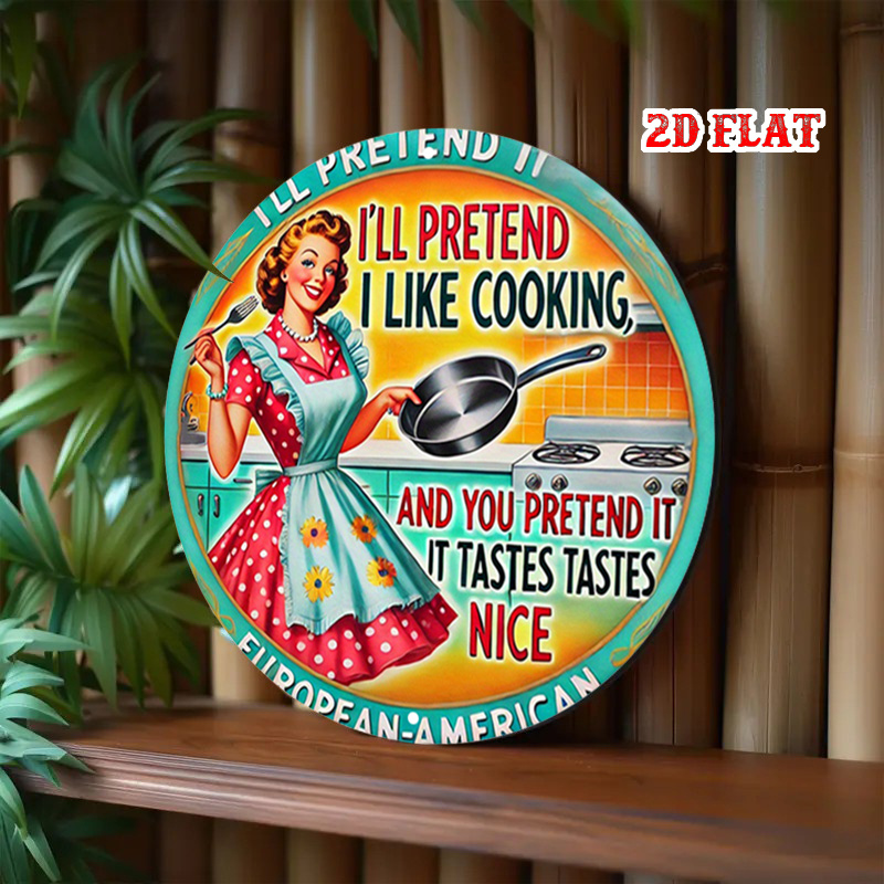 2D Flache Runde Küchenkunst au – Home Cooking Cafe Bewertung und Preis